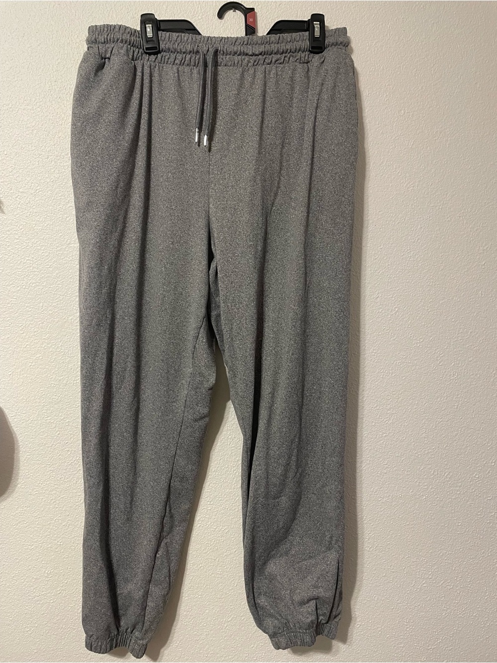 Women's Gray Elastic-Waist Joggers